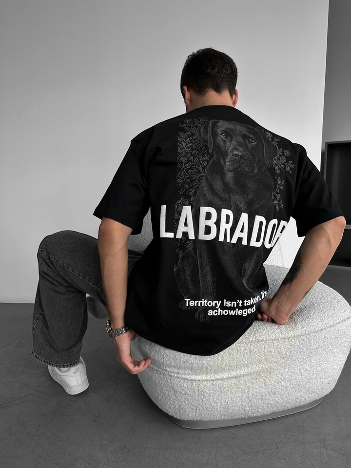 Oversize Labrador T-shirt - Svart