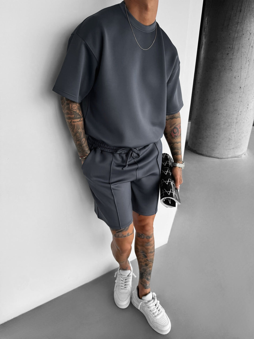 Regular Fit Diver T-shirt - Antracit