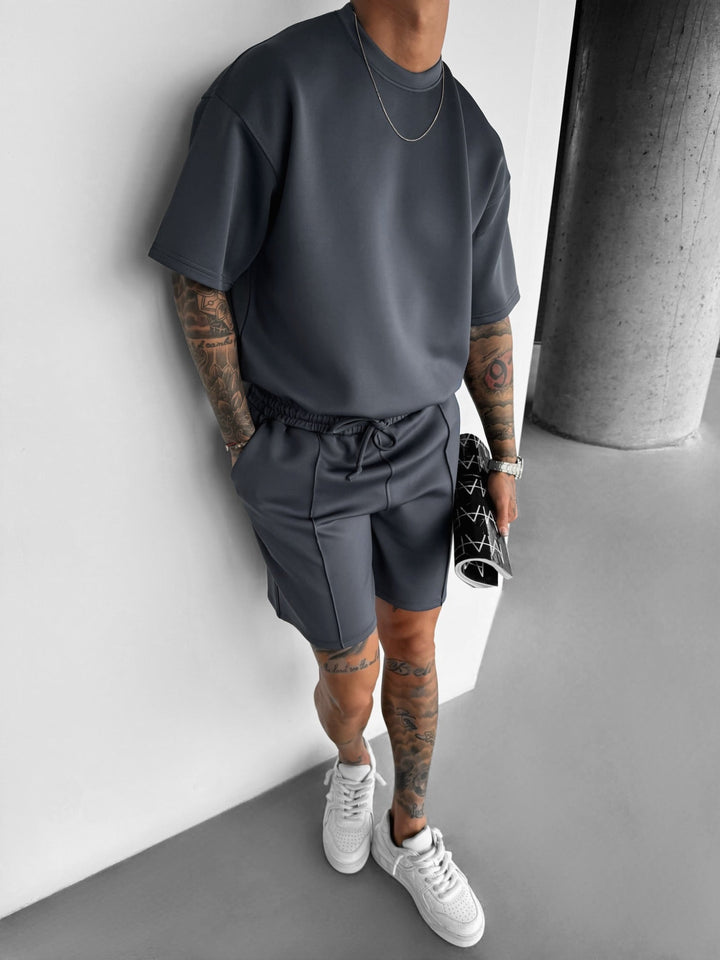 Regular Fit Diver T-shirt - Antracit