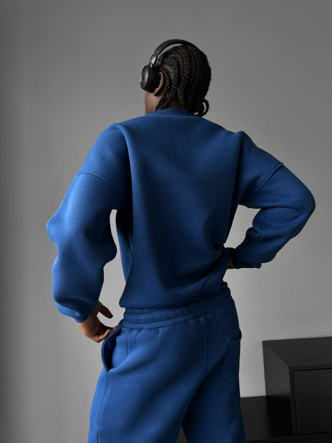 Oversize Basic Tröja - Navy Peony