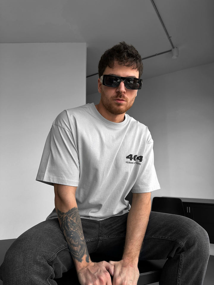 Oversize 404 T-shirt - Grå
