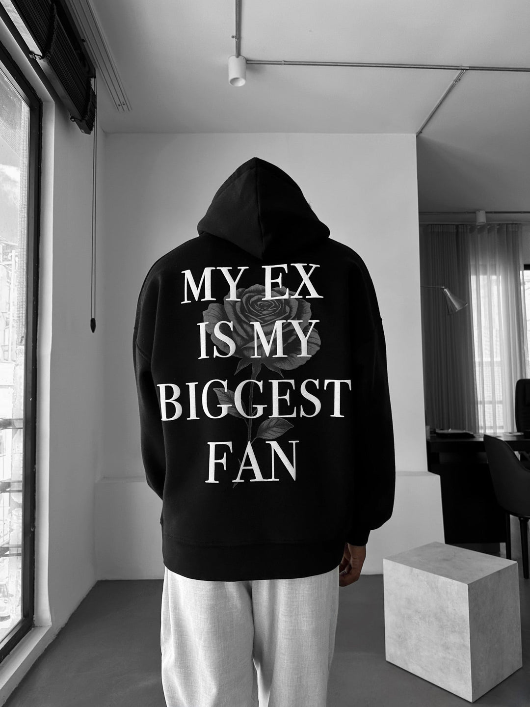Oversize EX Hoodie - Svart
