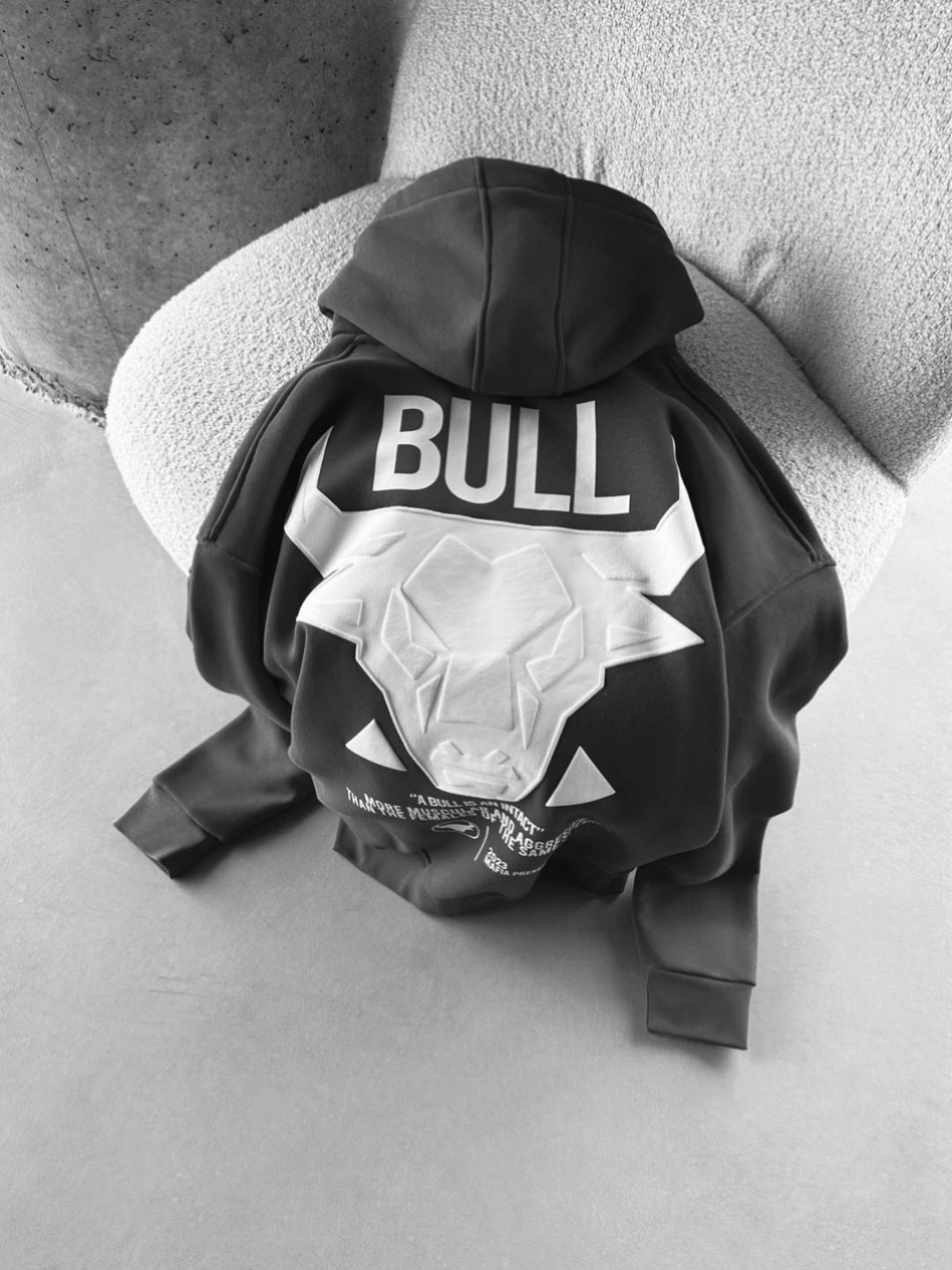 Oversize Bull Hoodie - Antracit