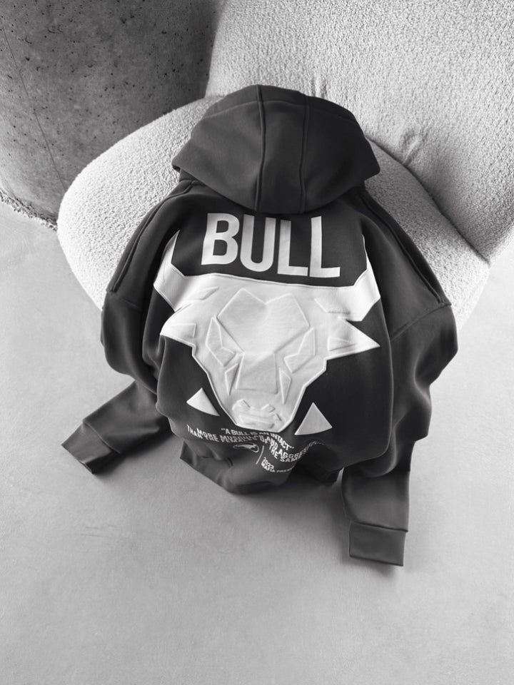 Oversize Bull Hoodie - Antracit
