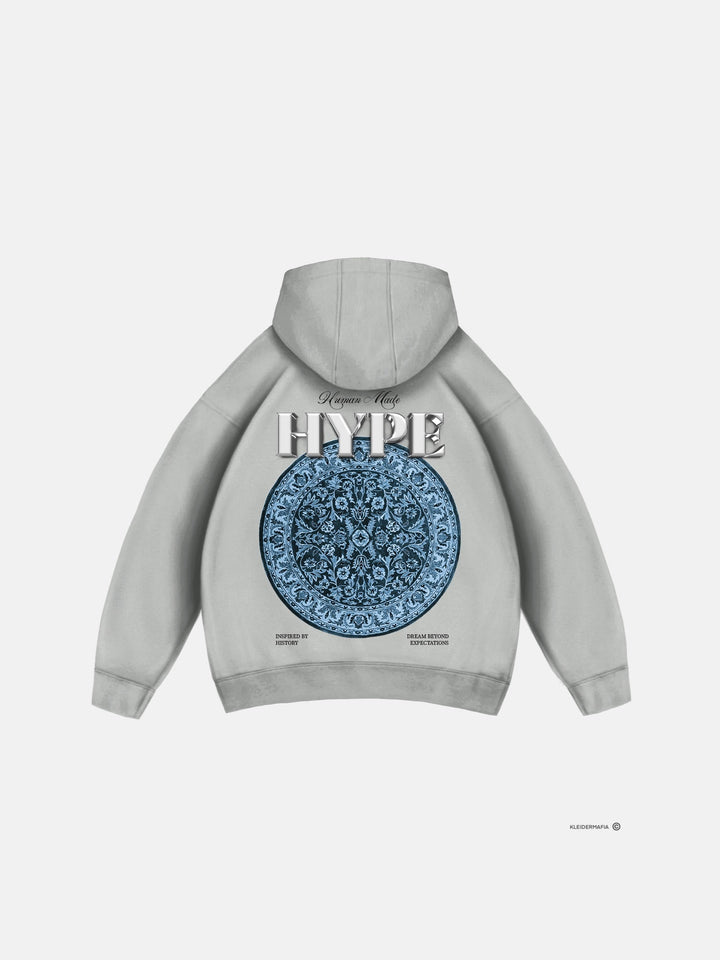 Oversize Hype Hoodie - Grå