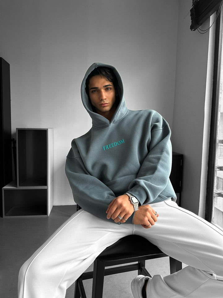 Oversize Freedom Hoodie - Stormigt Väder