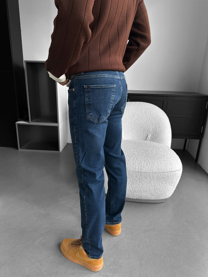 Regular Fit Jeans - Mörkblå