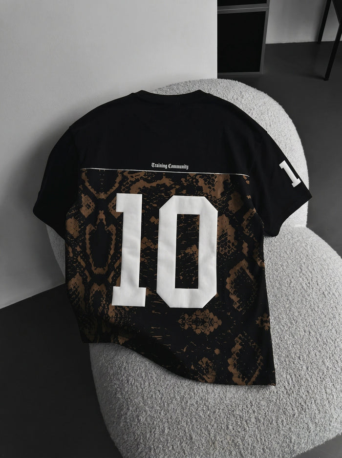 Oversize Brooklyn T-shirt - Svart och Brun