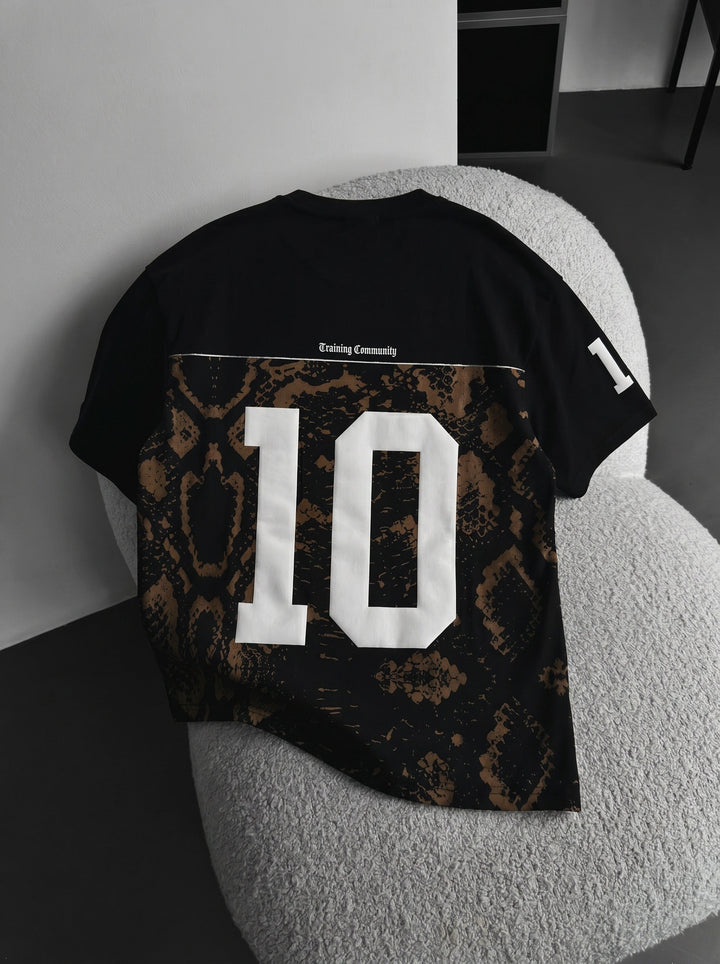 Oversize Brooklyn T-shirt - Svart och Brun