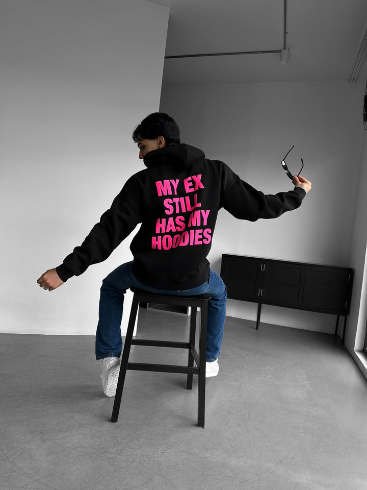 Oversize EX Del II Hoodie - Svart och Lila