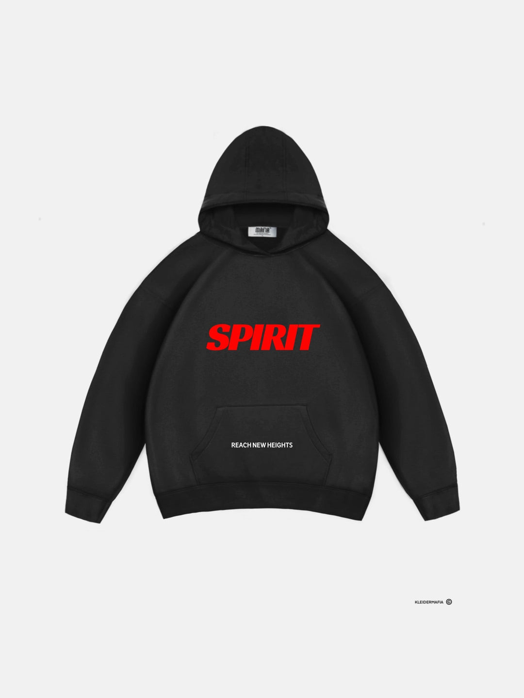 Oversize Spirit Hoodie - Svart