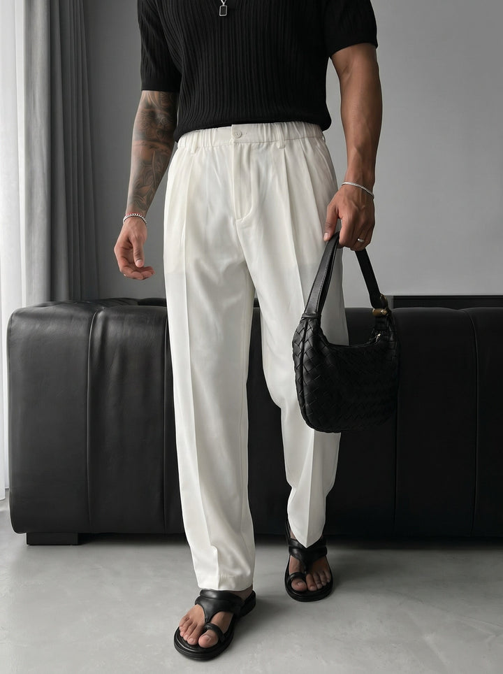 Baggy Chino Byxor - Ecru