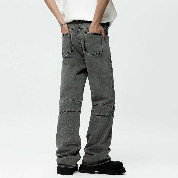 Avslappnade Baggy Panel Jeans