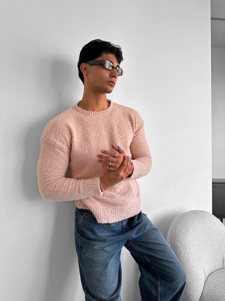 Oversize Plush Pullover - Rosarök
