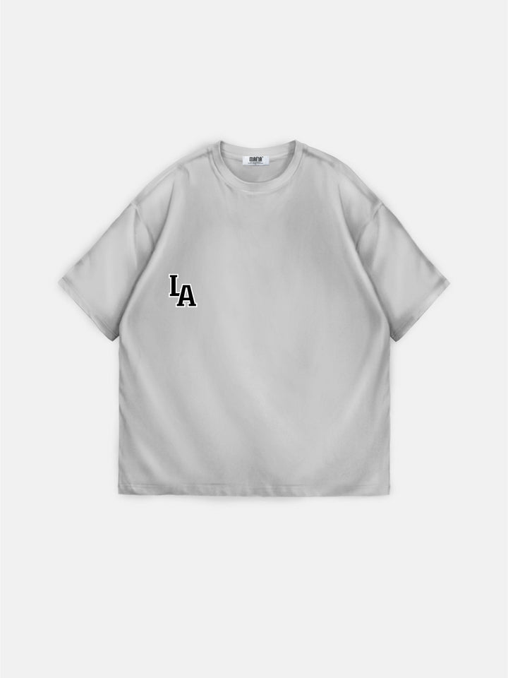 Oversize L.A T-shirt - Grå