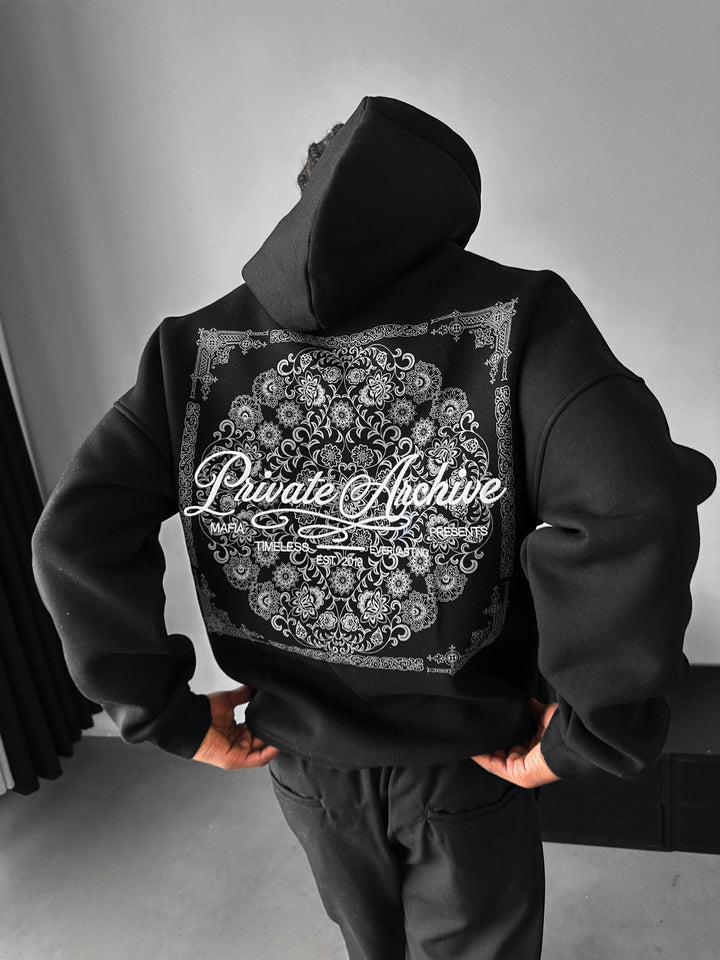 Oversize Privat Arkiv Hoodie - Svart