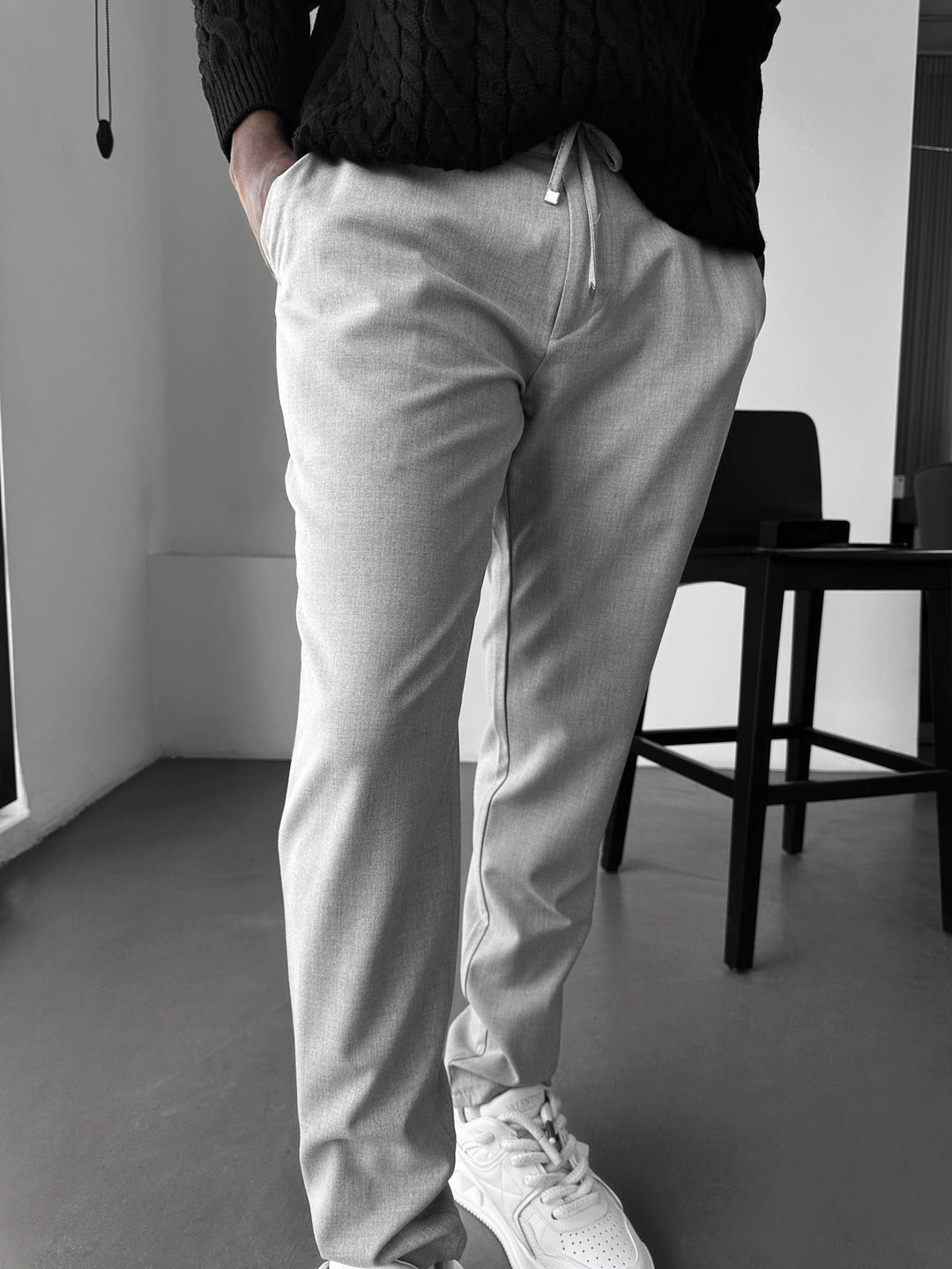 Modern Skär Casual Byxor - Grå