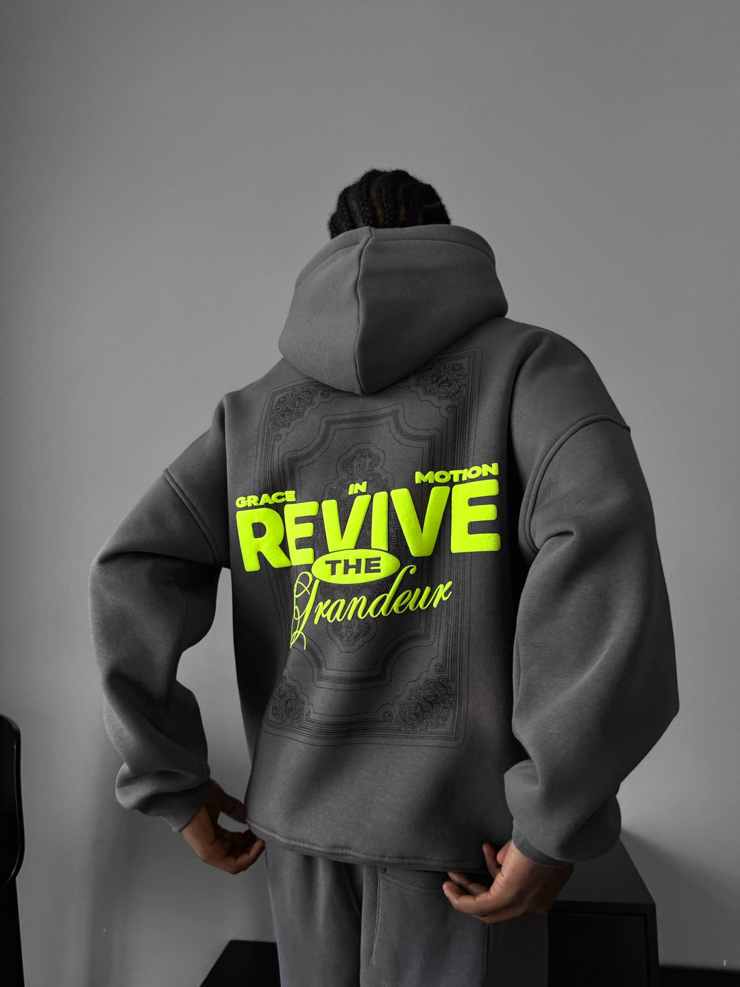 Oversize Revive Hoodie - Antracit