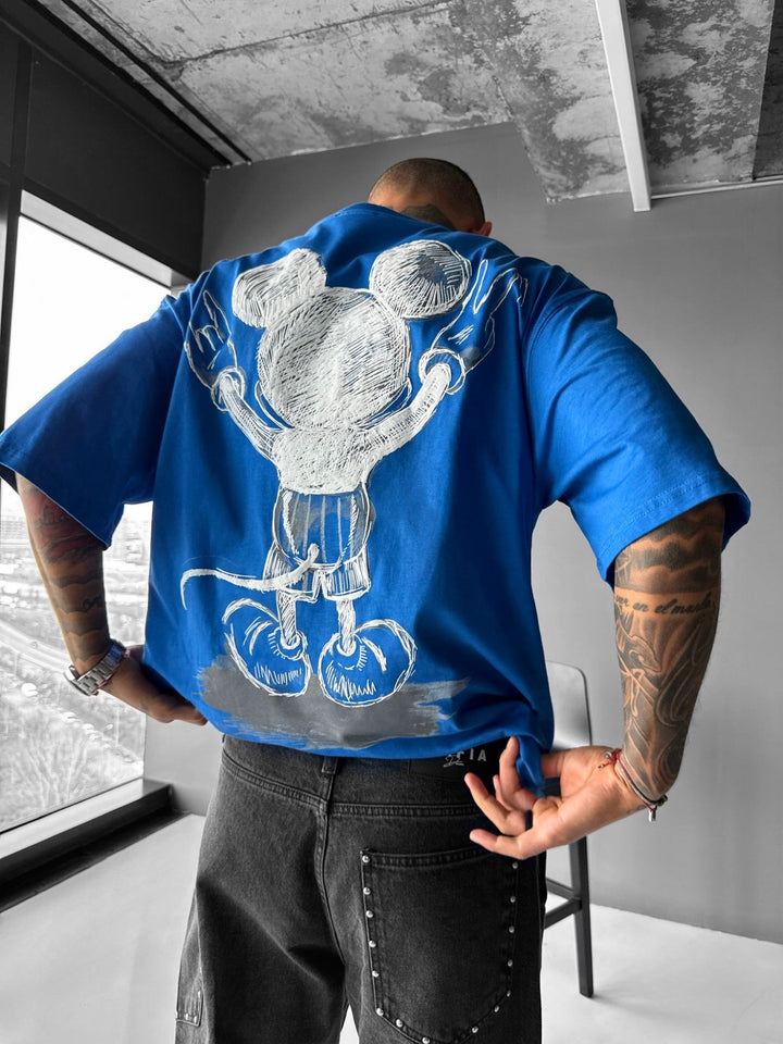 Oversize Mus T-shirt - Saks