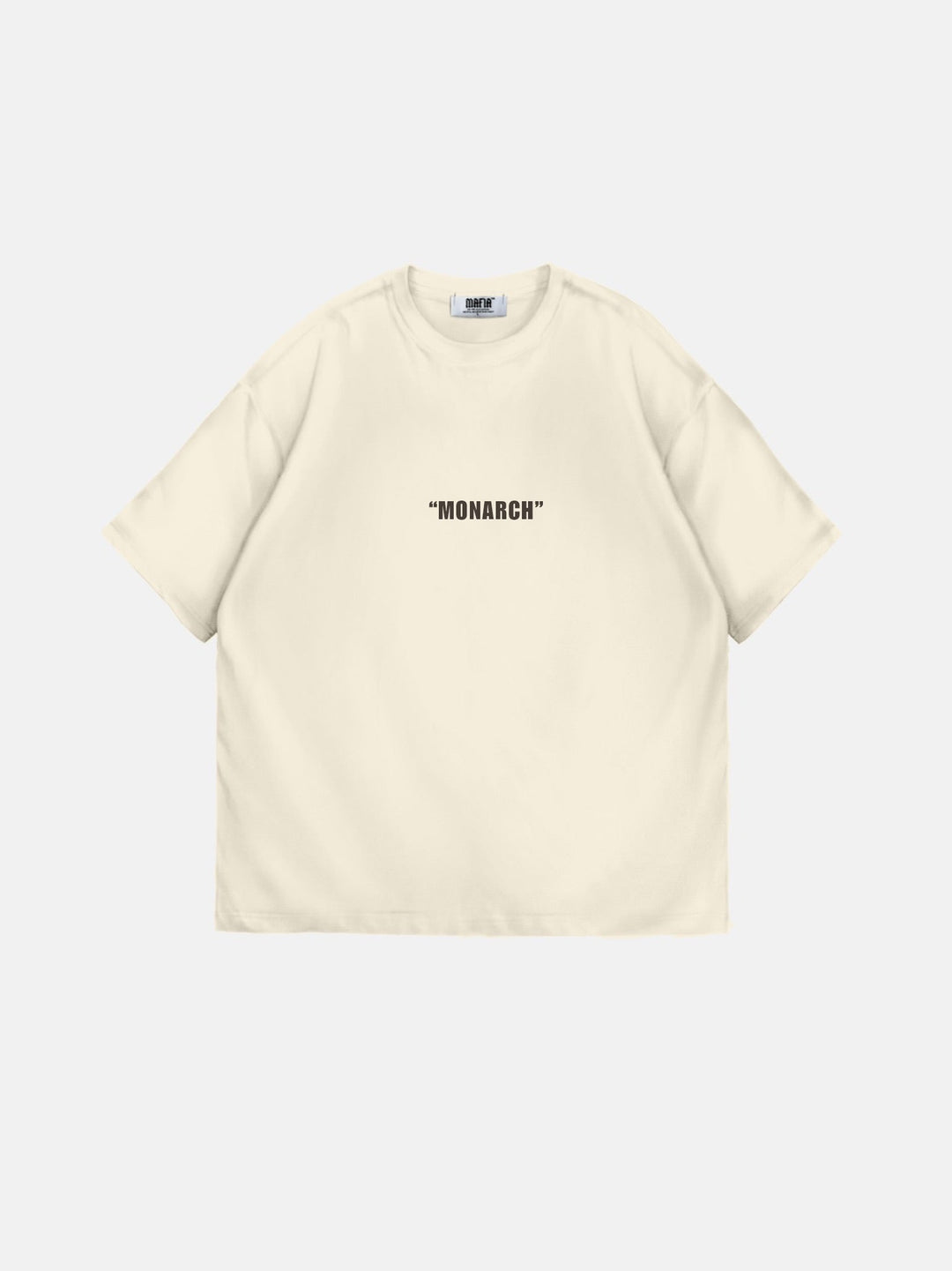 Oversize Monarch T-shirt - Antik Vit