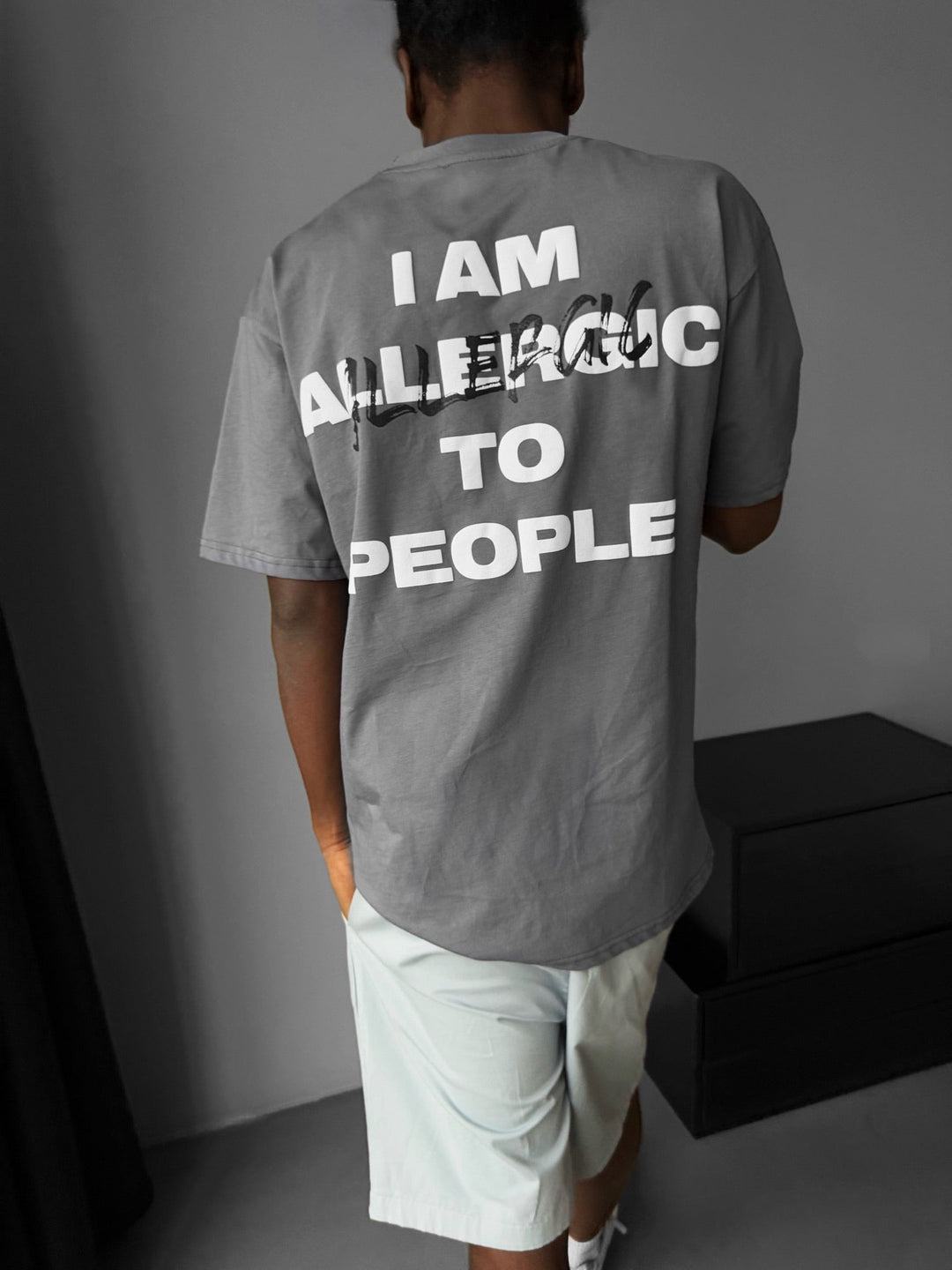 Oversize Allergisk T-Shirt - Antracit