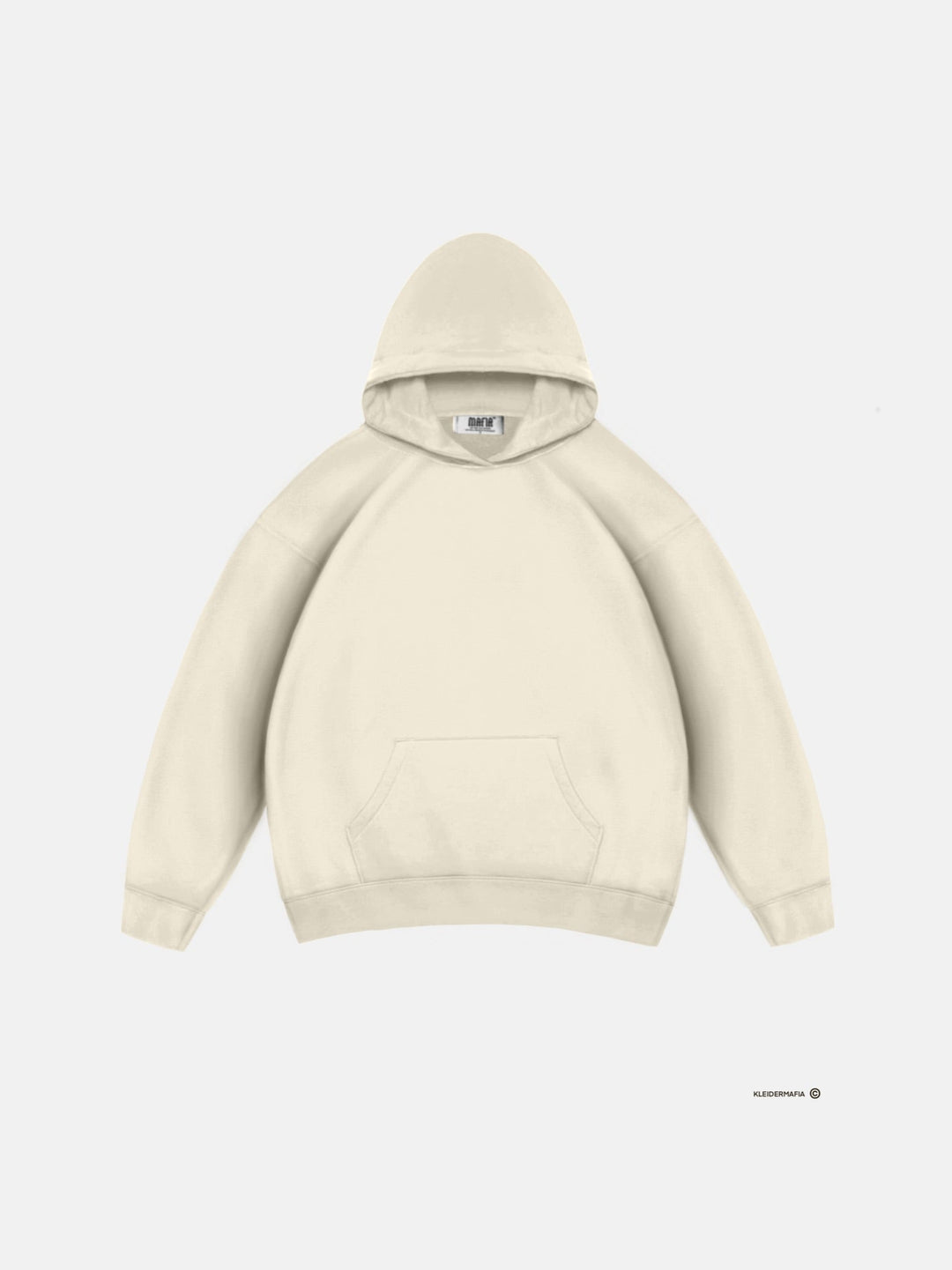 Oversize Basic Hoodie - Antik Vit