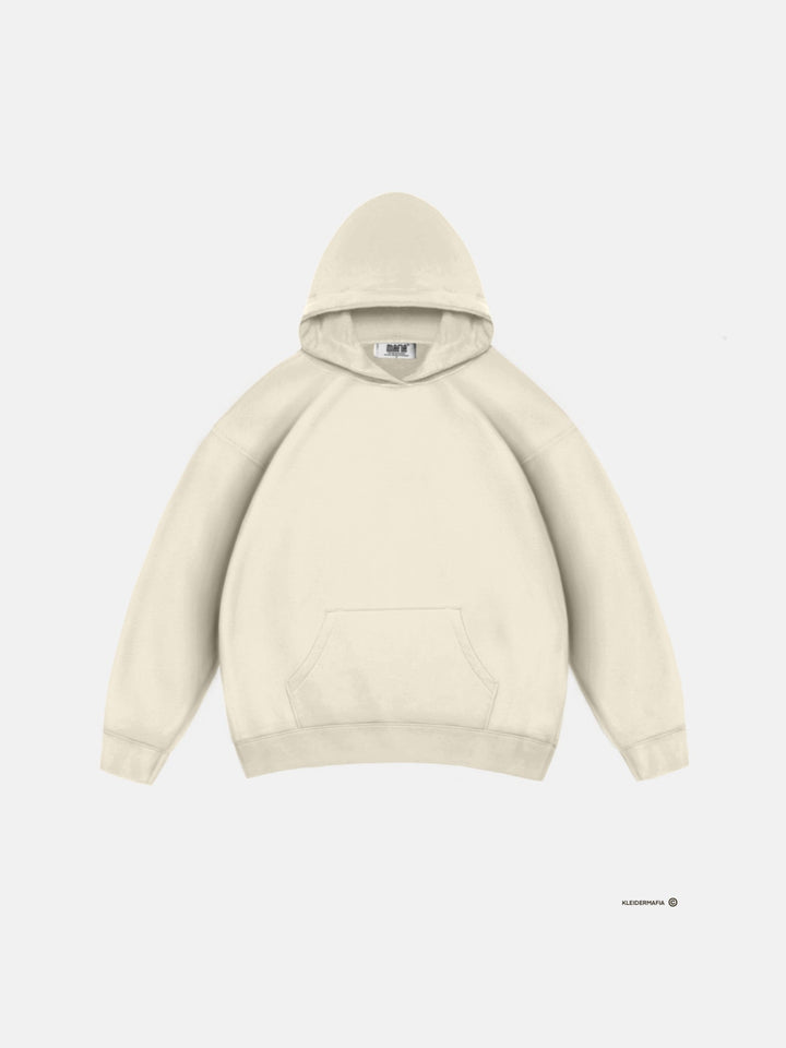 Oversize Basic Hoodie - Antik Vit