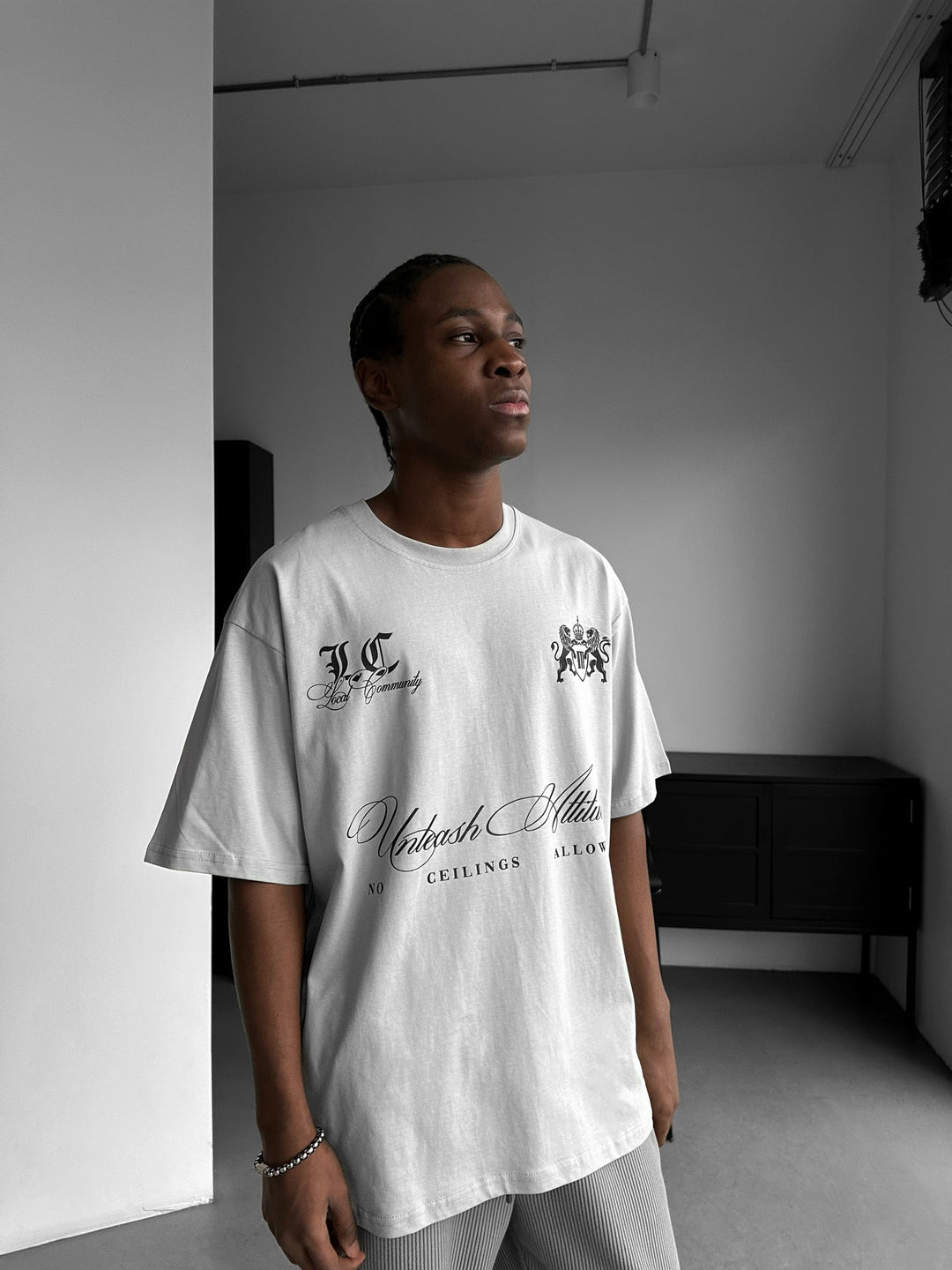 Oversize Lokal T-shirt - Grå
