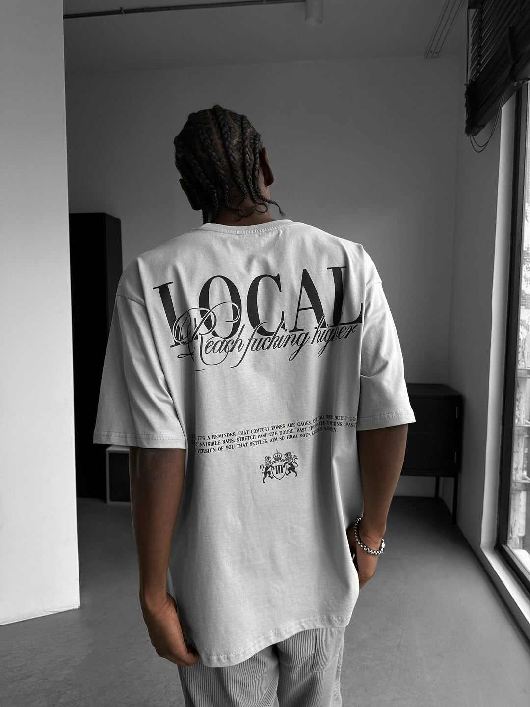 Oversize Lokal T-shirt - Grå