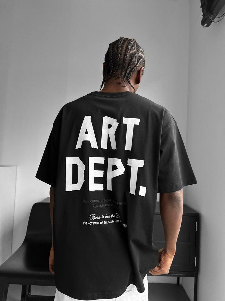 Oversize Art Dept. T-shirt - Svart och Vit