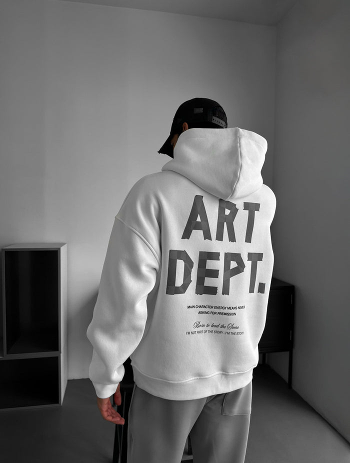 Oversize Art Dept. Hoodie - Ecru