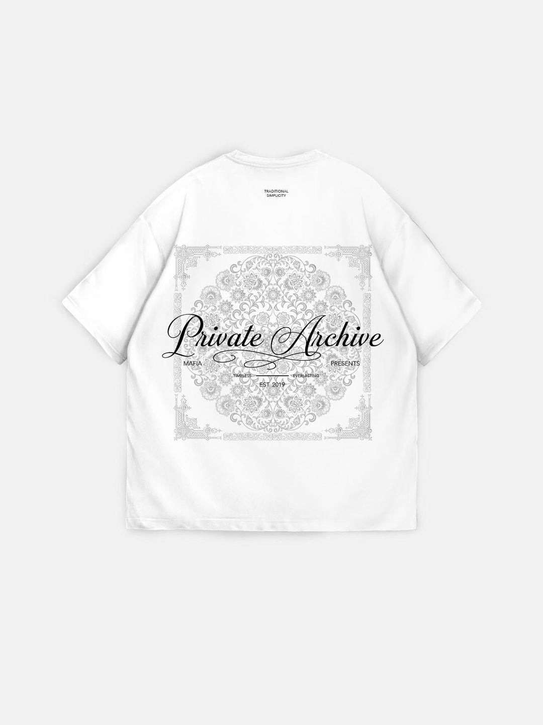 Oversize Privat Arkiv T-Shirt - Ecru