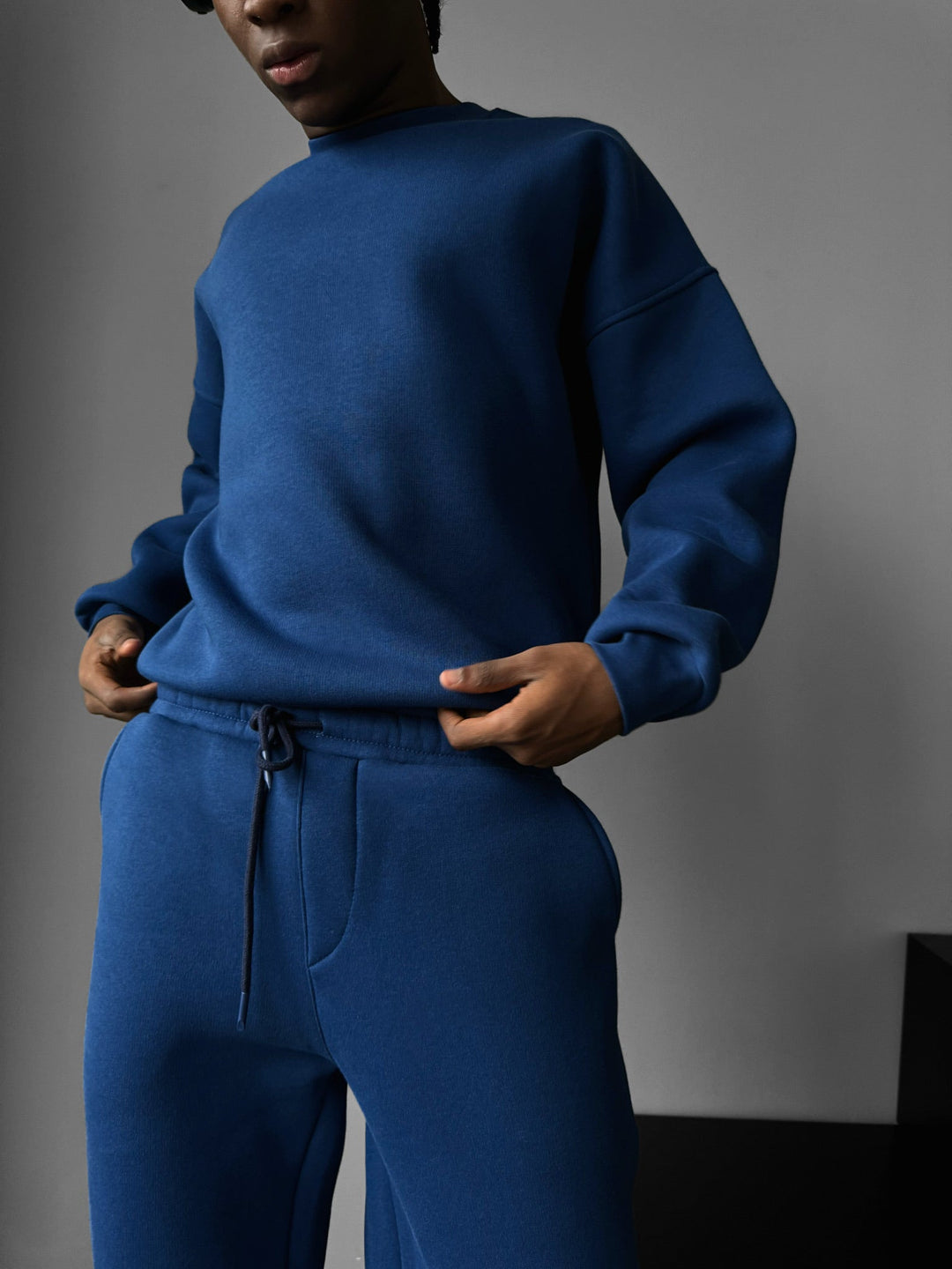Oversize Basic Tröja - Navy Peony