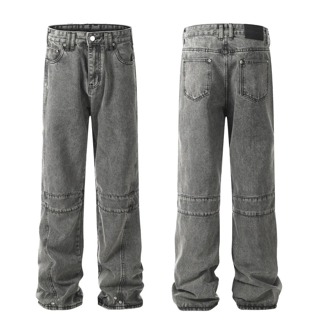 Avslappnade Baggy Panel Jeans