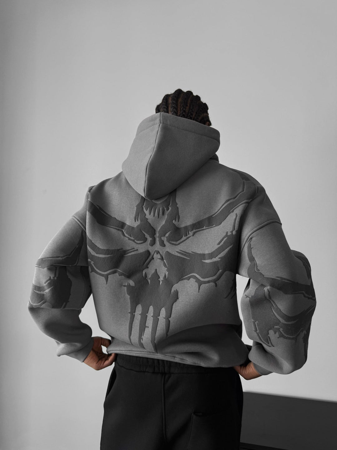Oversize Ghost Hoodie - Antracit