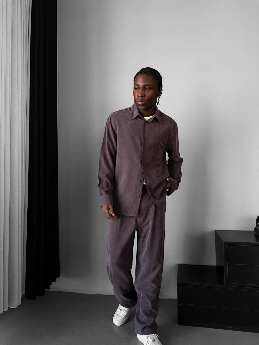 Oversize Tencel Skjorta - Deauville Mauve