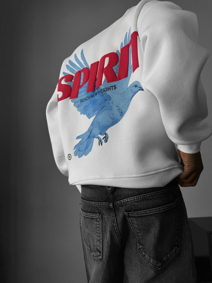 Oversize Spirit Hoodie - Vit