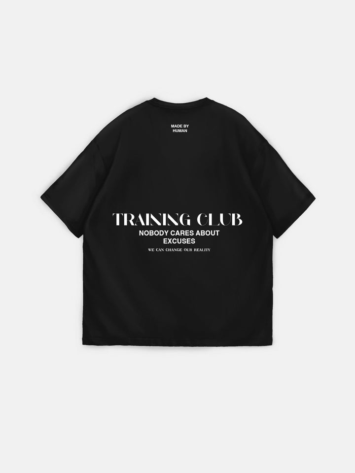 Oversize Träningsklubb T-shirt - Svart