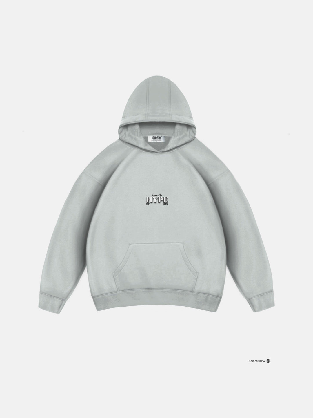 Oversize Hype Hoodie - Grå