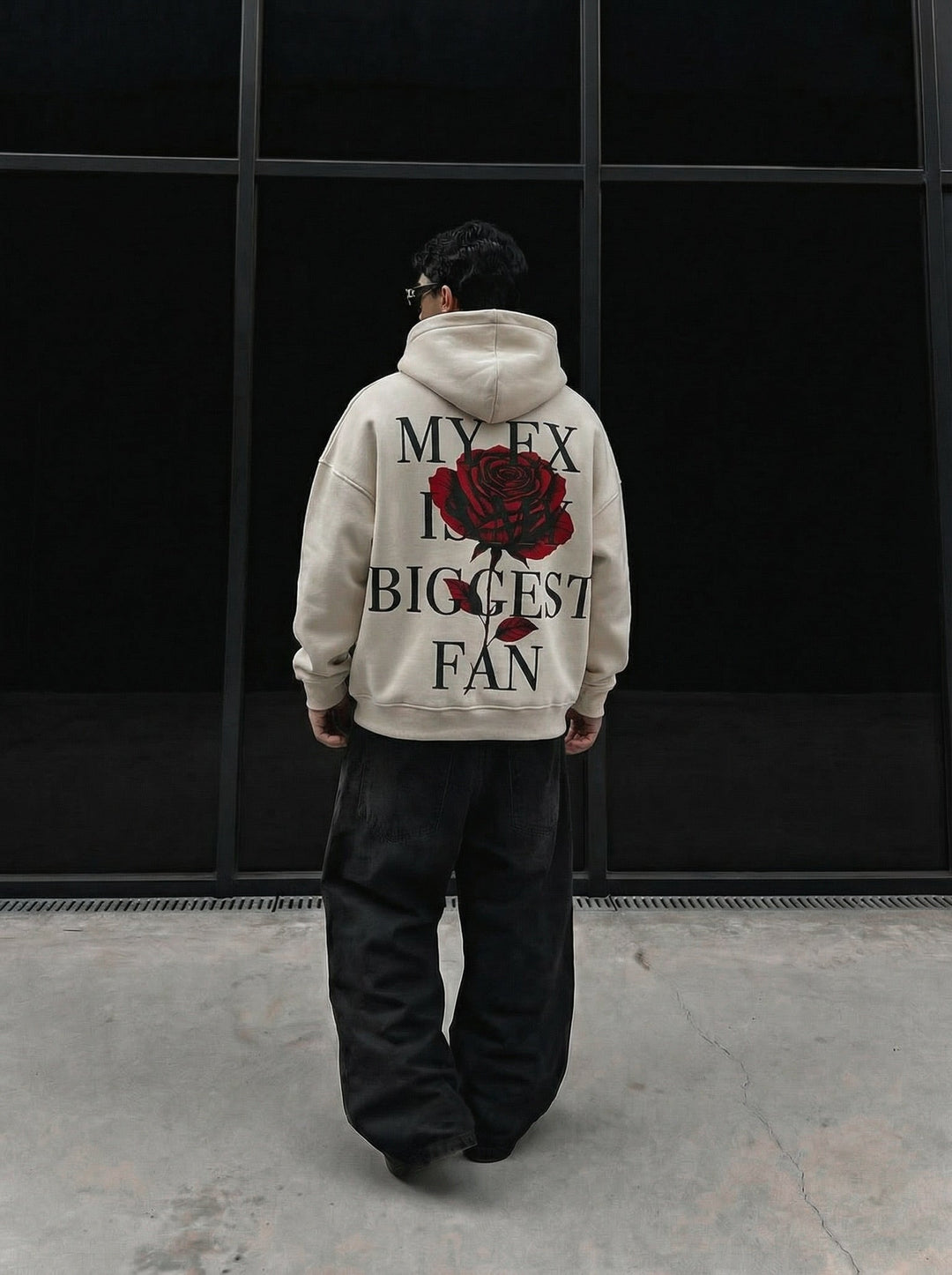 Oversize EX Hoodie - Beige