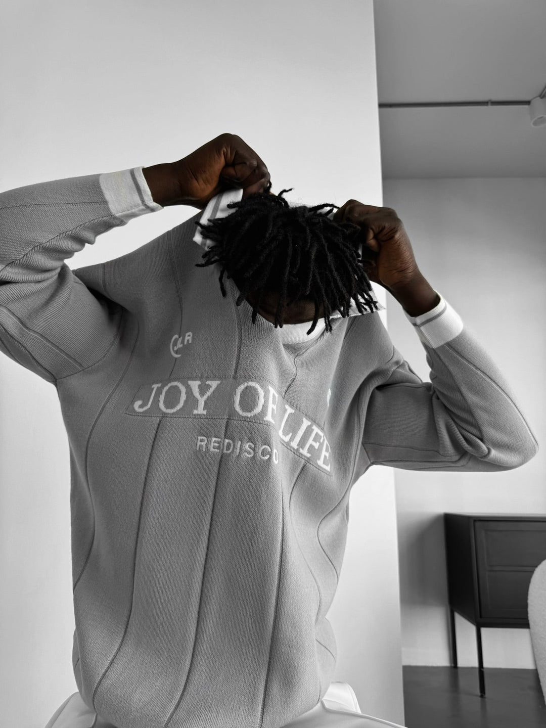 Loose Fit JLR Polo Sweater - Grå