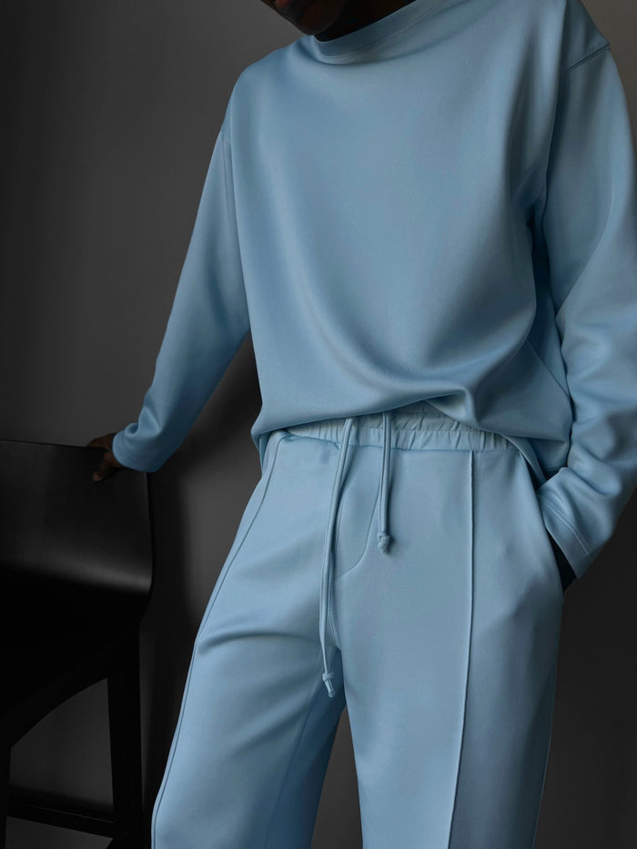 Oversize Dykarsweatshirt - Babyblå