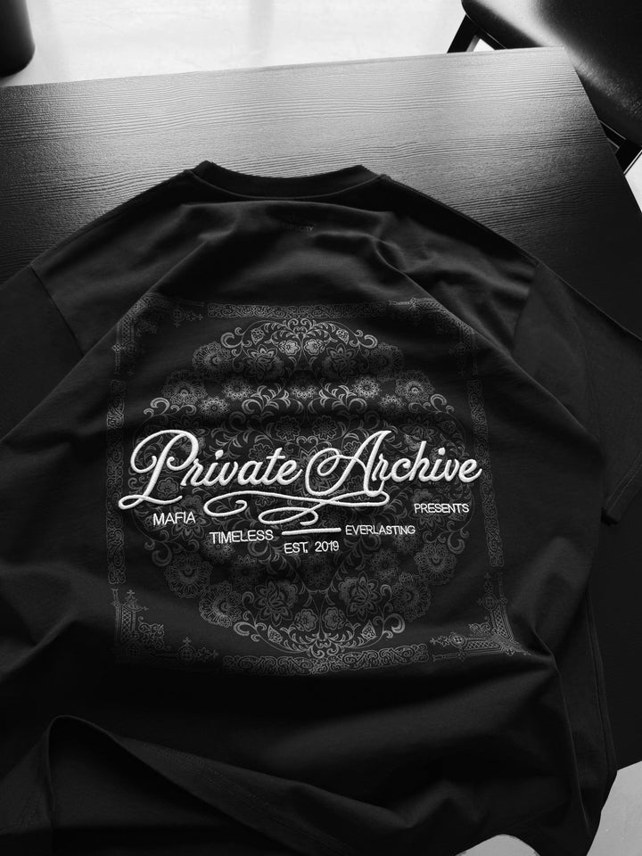 Oversize Privat Arkiv T-shirt - Svart