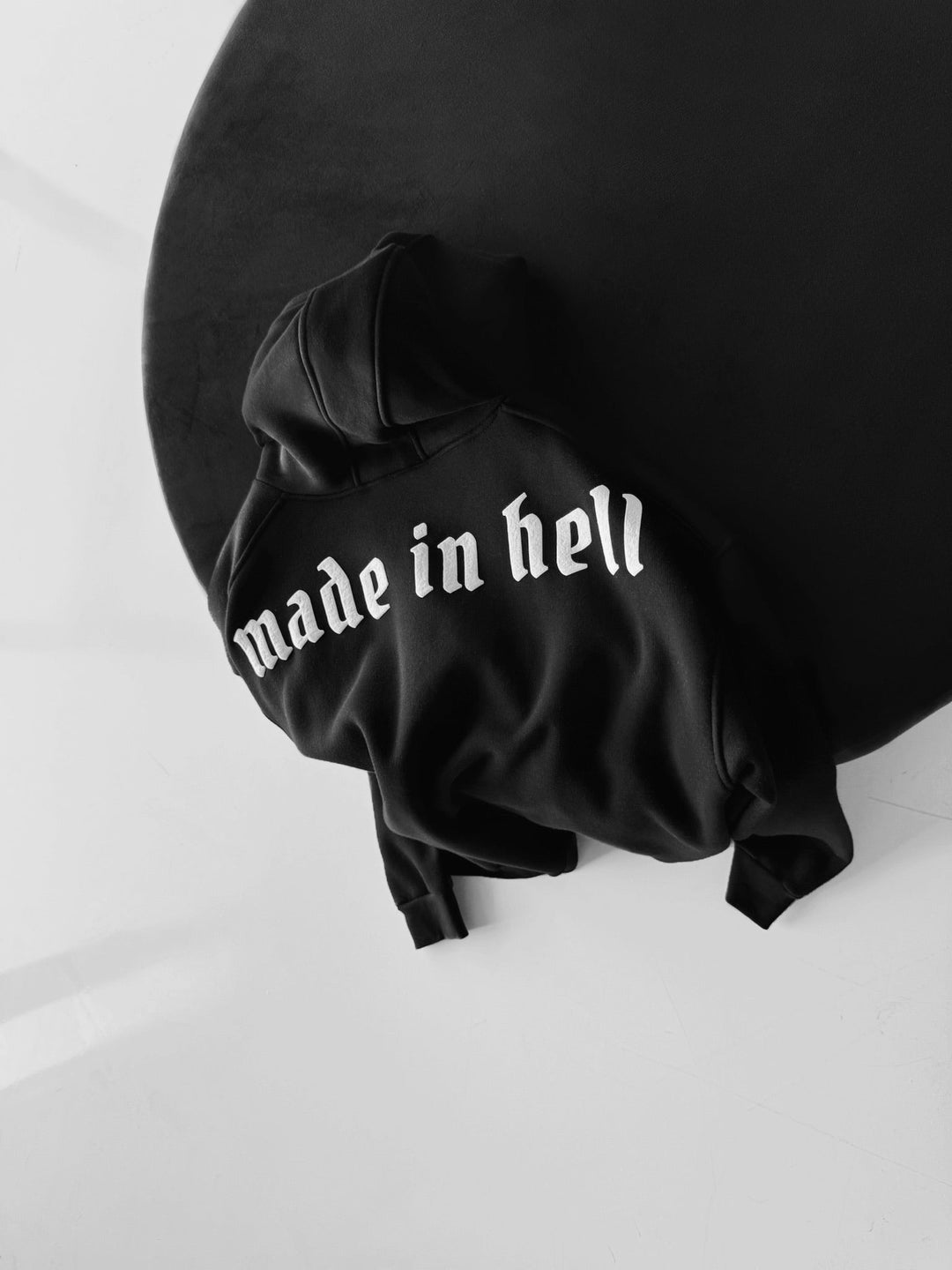 Oversize Made in Hell Hoodie - Svart
