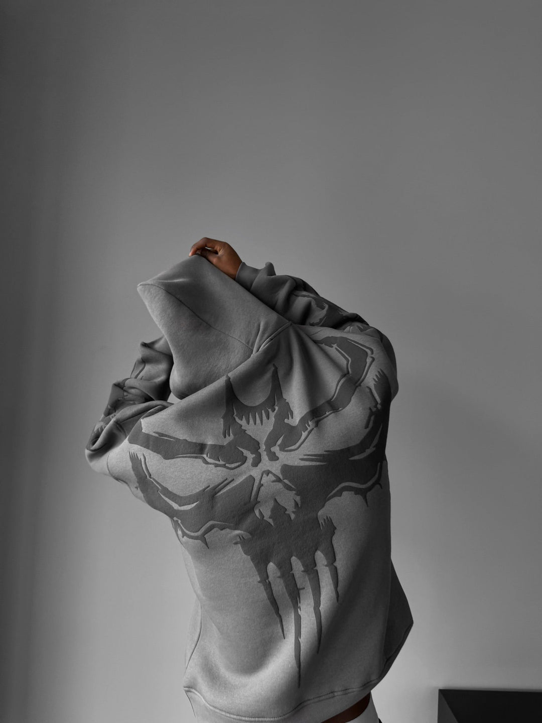 Oversize Ghost Hoodie - Antracit