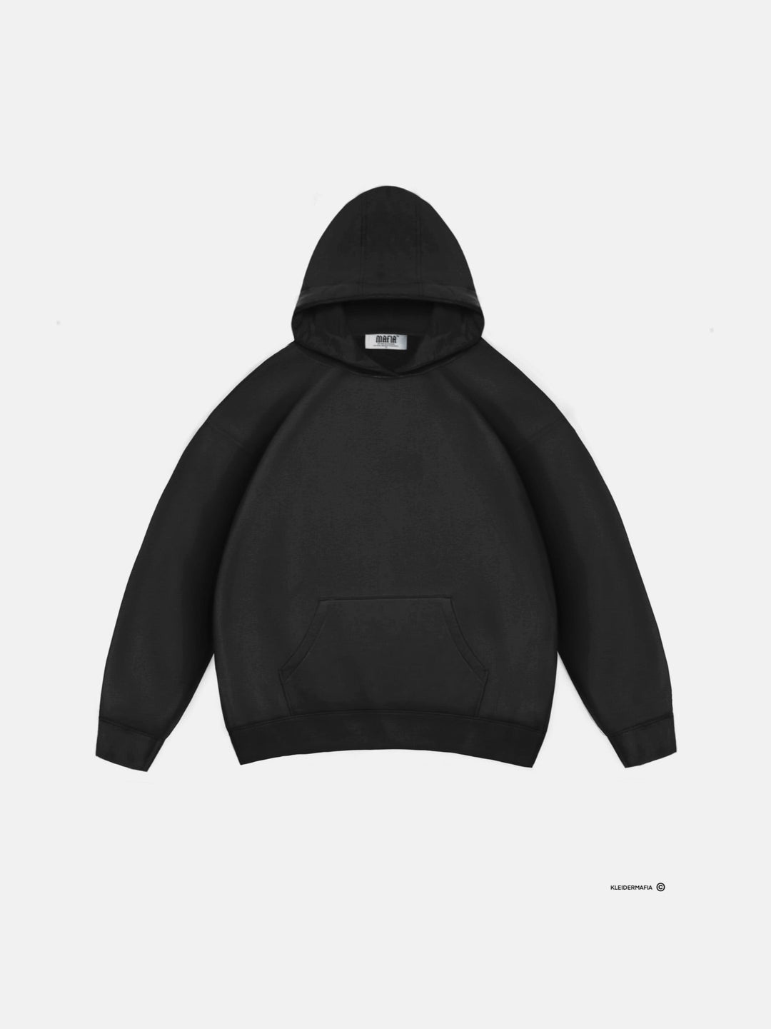 Oversize Basic Hoodie - Svart