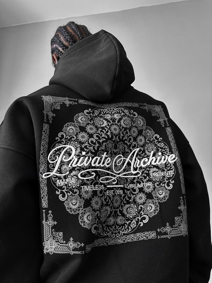 Oversize Privat Arkiv Hoodie - Svart