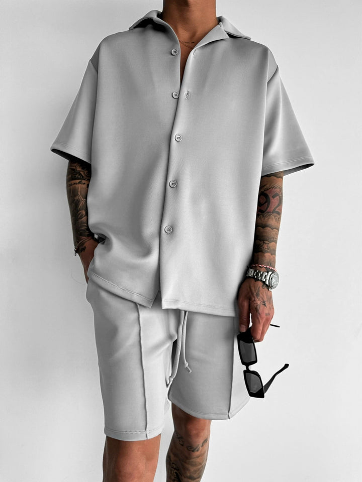 Oversize Diver Shirt - Grå