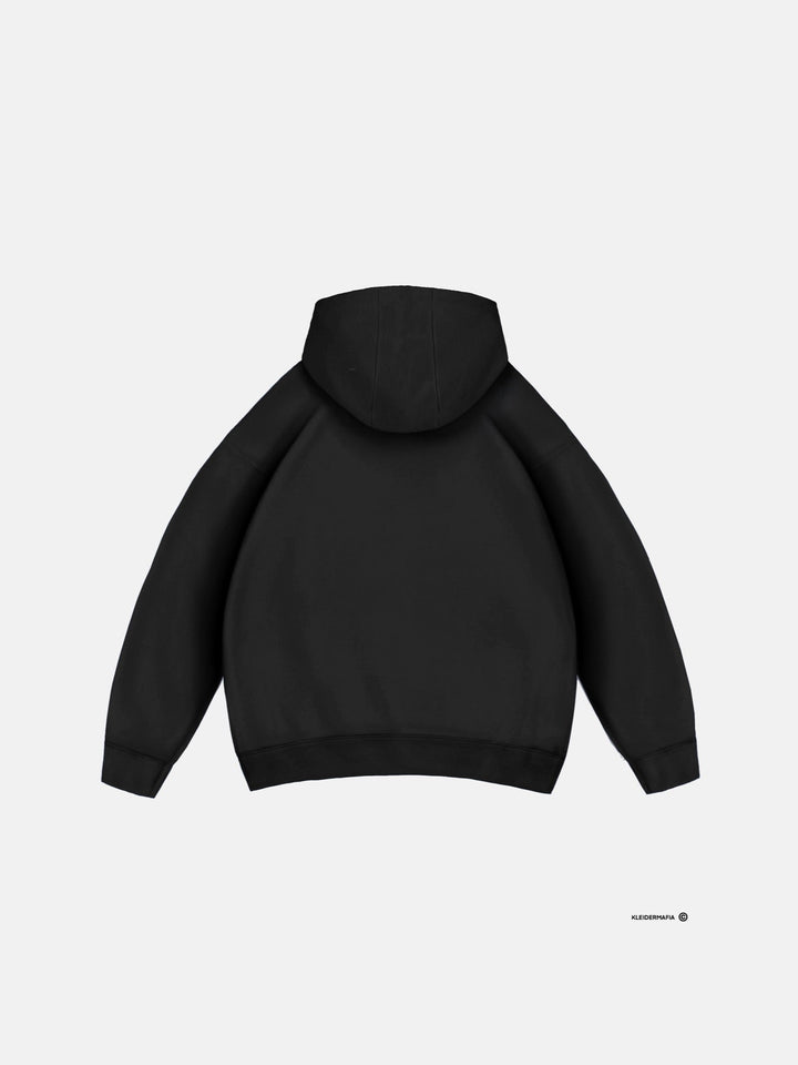 Oversize Basic Hoodie - Svart
