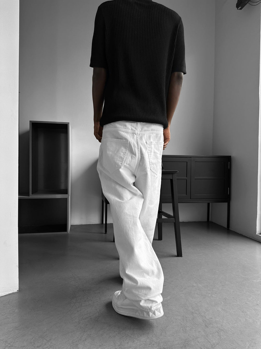 Relax Baggy Jeans - Vit